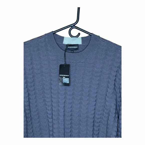 Emporio Armani Knit Sweater Dark Grey Size XL - Picture 3 of 8